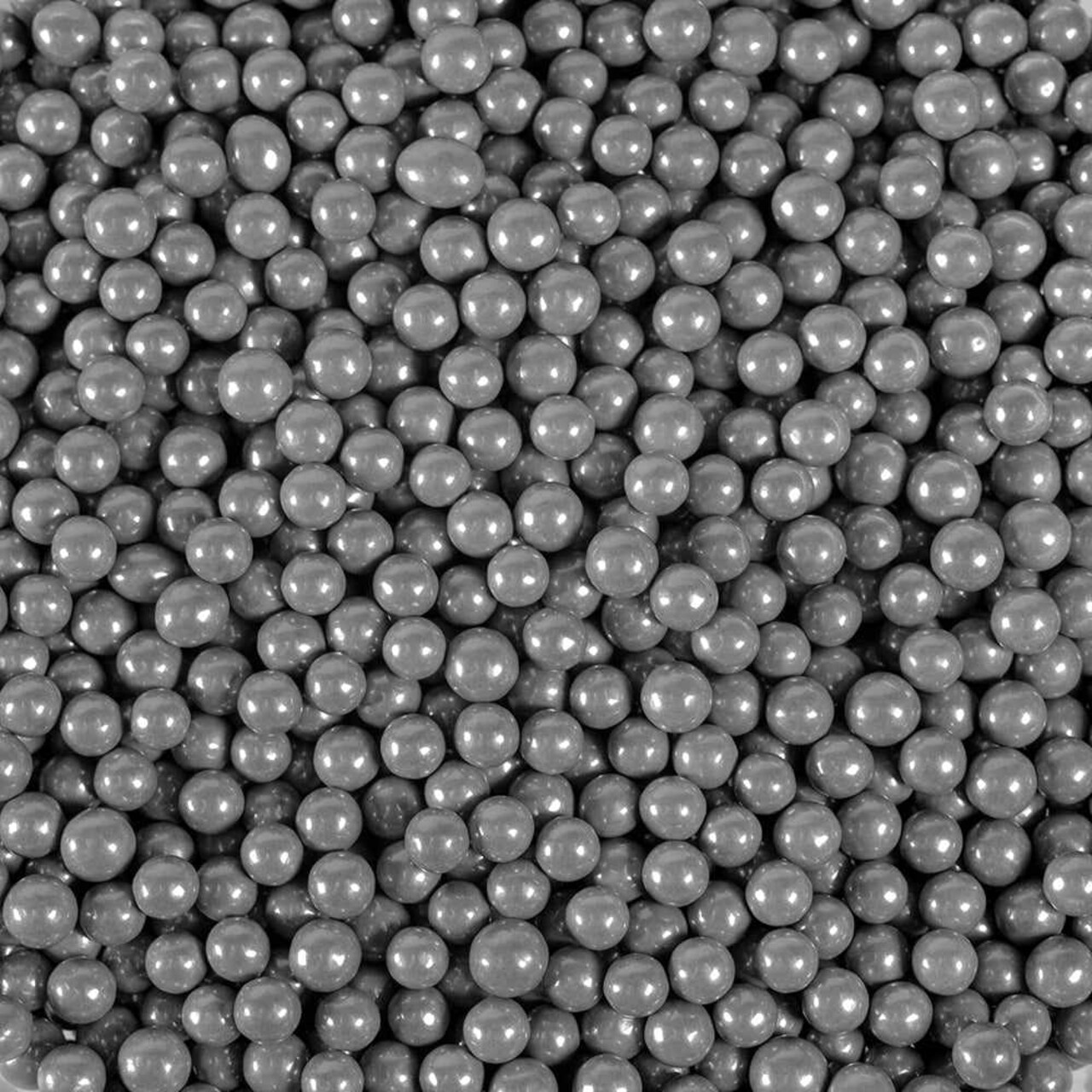 Krazy Sprinkles - Silver Pearl 4mm Beads (1/2 Cup, 1x Jar) for Cakes, Ice Cream & Cookies